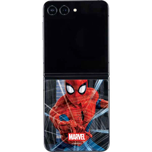Marvel Spiderman Web Throw Galaxy Z Flip5 5G Skin